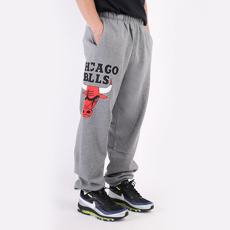 Мужские брюки Mitchell and ness NBA Chicago Bulls Pants (507PCHIBULGRH)  - цена, описание, фото 3